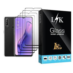 محافظ صفحه نمایش ال کا جی مدل LK Glass MIX004 مناسب برای گوشی موبایل اوپو A8 بسته چهار عددی