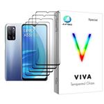 محافظ صفحه نمایش جانبو مدل Viva Glass MIX004 مناسب برای گوشی موبایل اوپو A53s 5G بسته چهار عددی