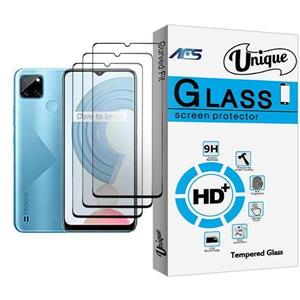 محافظ صفحه نمایش ای اف اس مدل Unique Glass MIX003 مناسب برای گوشی موبایل ریلمی C21Y بسته سه عددی AFS Screen Protector For Realme Pack Of 3 