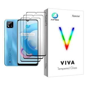 محافظ صفحه نمایش جانبو مدل Viva Glass MIX003 مناسب برای گوشی موبایل ریلمی C20 بسته سه عددی