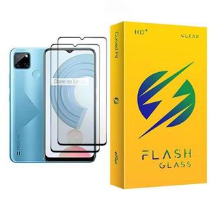 محافظ صفحه نمایش فلش مدل Flash Glass MIX002 مناسب برای گوشی موبایل ریلمی C21Y بسته دو عددی