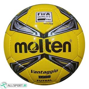 توپ فوتسال مولتن Molten Soccer Ball 3200 Yellow Black Grey 