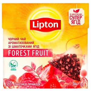 چای کیسه ای با طعم فورست فروت لیپتون بسته 20 عددی