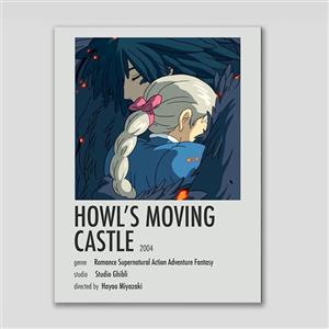 تابلو شاسی بکلیت مدل انیمه قلعه متحرک هاول Howlamp;#39;s Moving Castle