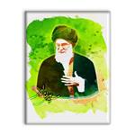 کاشی اطلس آبی طرح سید علی خامنه ای مدل T5271