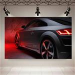 تابلو بوم طرح ماشین مدل نمای جانبی Audi TT 45 TFSI quattro S line Quantum Gray Edition کد AR2579