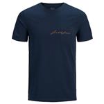 تی شرت آستین کوتاه مردانه جک اند جونز مدل ساده جیب دار کد Olympus12180662 رنگ سرمه ای