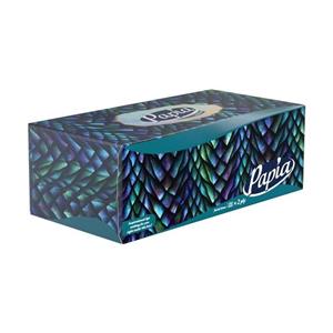 دستمال کاغذی  150 برگ پاپیا مدل میکس بسته 48 عددی