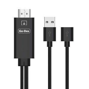 کابل انتقال تصویر موبایل به HDMI مدل go-des gd-hm809 1m