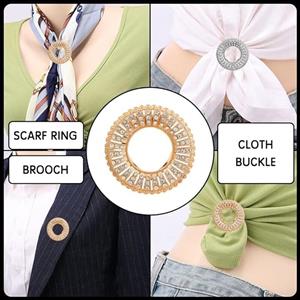 گل سینه و گیره روسری