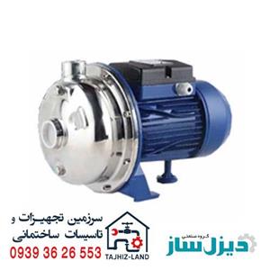 پمپ آب بشقابی استیل 1.5 کیلو وات تکفاز هد 40 متر دیزل ساز مدل DSS120/15M