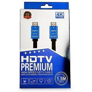 کابل اچ دی ام ای (HDMI) 4K مدل ۲.۰ پریمیوم 1.5 m 