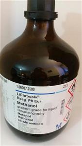 متانل HPLC کمپانی Merck حجم 2/5 لیتری