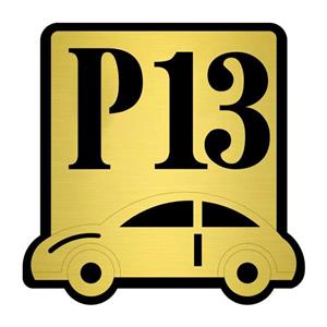 تابلو نشانگر کازیوه طرح پارکینگ شماره 13 کد P-BG 13