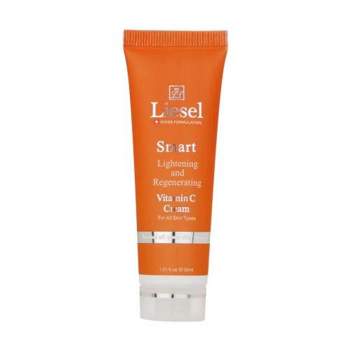 کرم آبرسان لایسل مدل Lightening and Regenerating Vitamin C Cream حجم 30 میلی لیتر