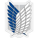استیکر مدل  Scout Regiment Shield AOT