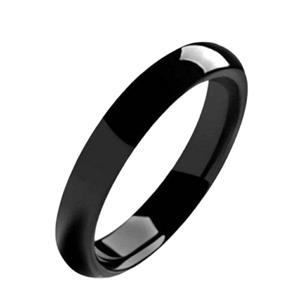 انگشتر زنانه مدل رینگ ساده رنگ مشکی