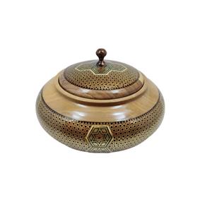 شکلات خوری خاتم کاری مدل گرد کد 02 -