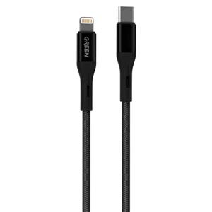 کابل شارژ 1.2 متری USB Type-C به Lightning گرین لاین مدل GNBCTCTLGBK 