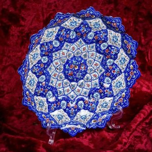 بشقاب میناکاری 25 سانتی کد 72 