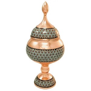 شکلات خوری مس و خاتم کاری کد 61 