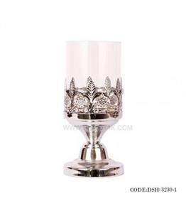 جاشمعی سیلور کوتاه مدل گل دار کد 443