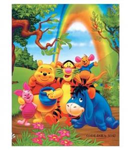 پوستر پارچه ای اتاق کودک مدل POOH کد 142