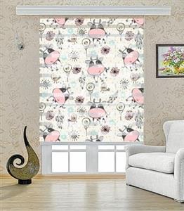 پرده کرکره ای زبرا طرح گاو مدل 1437