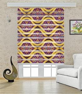 پرده کرکره ای زبرا طرح سمرقند مدل 1704