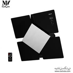 هود میلان مدل آریا درب مشکی مورب