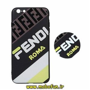 قاب گوشی iPhone 6 Plus - iPhone 6S Plus آیفون فانتزی سوزنی برجسته طرح FENDI ROMA پاپ سوکت دار کد 219 