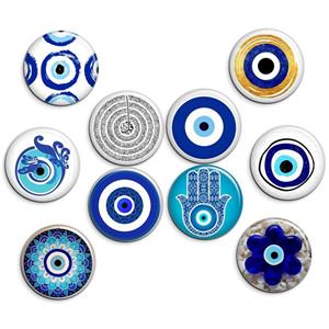 پیکسل پرمانه طرح چشم زخم کد pmg.8233 مجموعه 10 عددی
