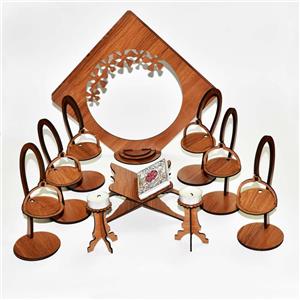 هفت سین چوبی مدل آویز کد 1401