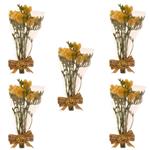 دسته گل طبیعی فرزیا زرد هیمان کد 1104 بسته 5 عددی