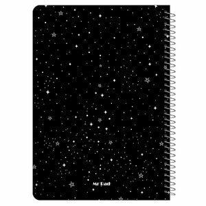 دفتر مستر راد مدل بلک ژورنال طرح ستاره کد Black Journal 1685