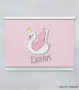 پرده شید بالارو دخترانه صورتی مدل DREAM3