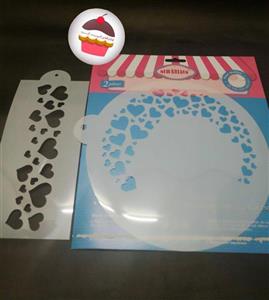 شابلون خارجی طرح قلب 2 عدد 