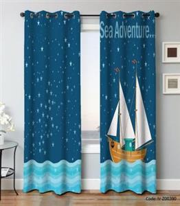 پرده پانچی اتاق کودک مدل SEA ADVENTURE