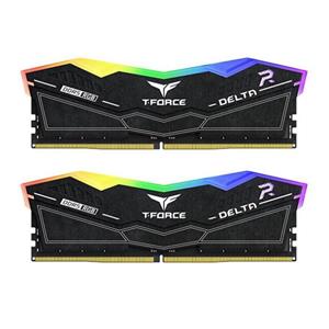 رم تیم گروپ T-FORCE DELTA RGB Black 32GB 16GBx2 6200MHz CL38 DDR5