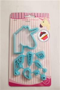 کاتر پلاستیکی یونی کورن آبی