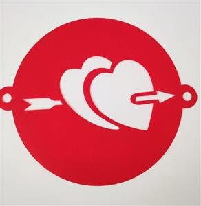 شابلون قلب و تیر