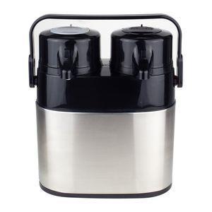 فلاسک دوقلو 1.3 لیتر استیل شیشه دار یونیک UN-9030
