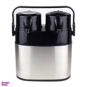 فلاسک دوقلو 1.3 لیتر استیل شیشه دار یونیک UN-9030
