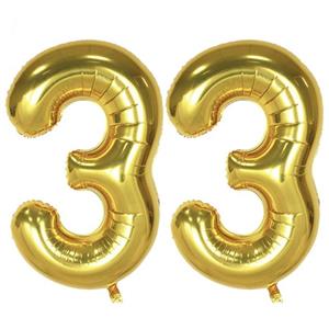 بادکنک فویلی پارتی لند تهران طرح عدد سی و سه کد thirty three33 مجموعه 2 عددی