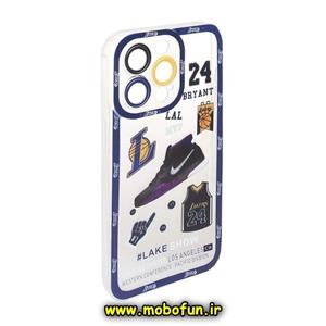 قاب گوشی iPhone 13 Pro آیفون ژله ای شفاف فانتزی طرح ورزشی جردن نایکی NIKE محافظ لنز دار کد 158 