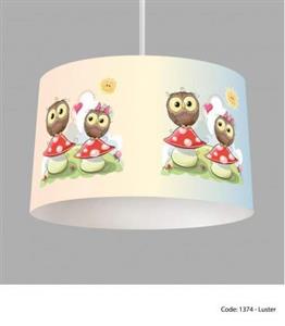 لوستر اتاق کودک مدل OWL AND MUSHROOM
