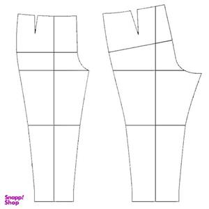 الگو خیاطی شلوار زنانه متد مولر کد 02 سایز 36 تا 52 مجموعه 9 عددی