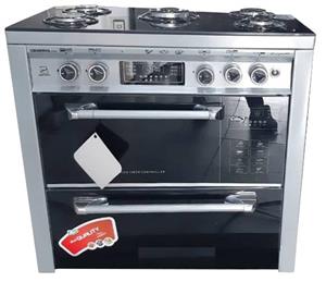   اجاق گاز 5 شعله طرح فر کشو دار نقره ایMGC5-331
