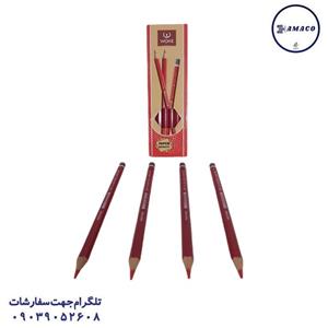 مداد قرمز 6 گوش 20026 برند وک