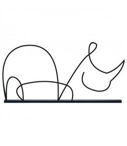 مجسمه فلزی مدل کرگدن کد 7200